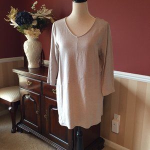 Pure J Jill Asymmetrical Seam Tunic